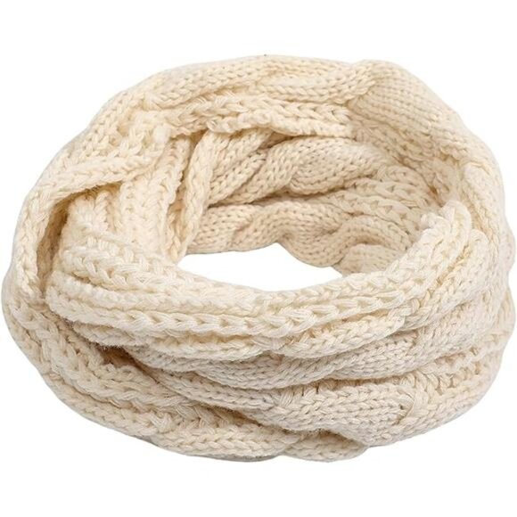 Womens Winter Scarf Infinity Knit Circle Loop Scarf Cold Weather Shawl Warm - Picture 8 of 8